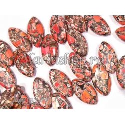 Magnesite elipsa rosu 30mm 1b